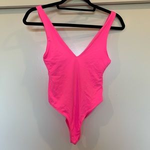 Zara | Hot Pink One Piece Swimsuit / Bodysuit